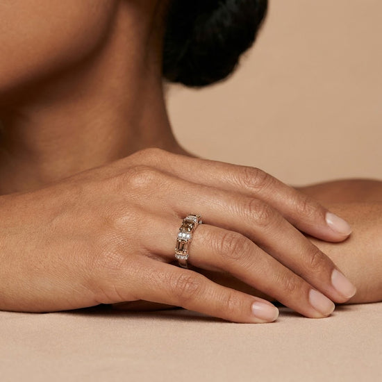 Fancy Brown Diamond Band Ring