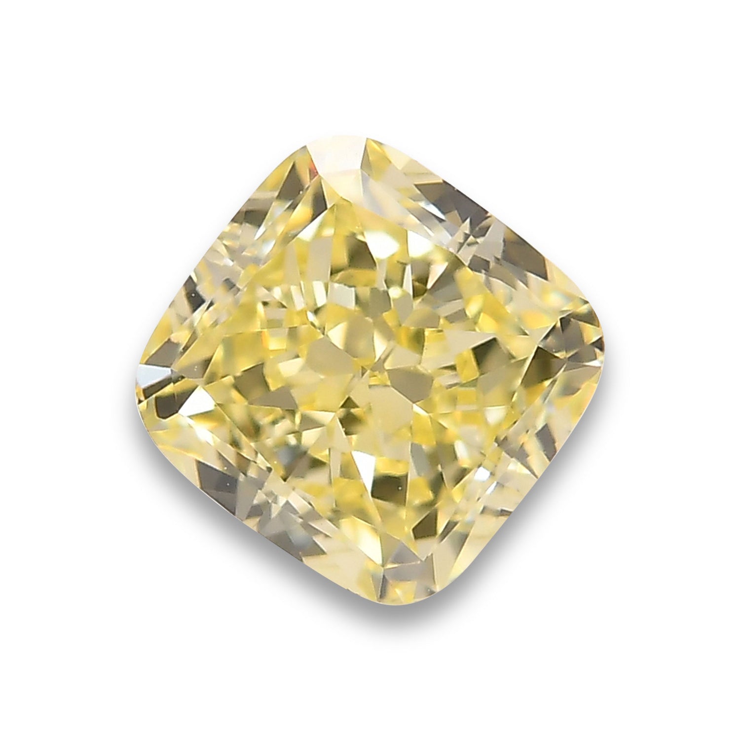 1.07 Carat Fancy Yellow Cushion Diamond VS1 GIA