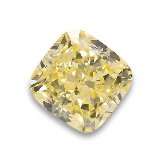 1.07 Carat Fancy Yellow Cushion Diamond VS1 GIA