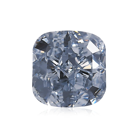 0.82 Karat Fancy Blue Cushion Diamant VS2 GIA