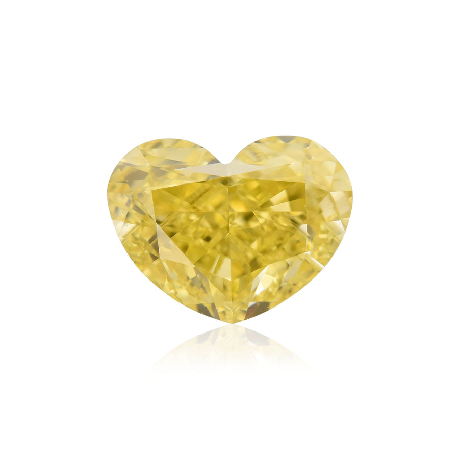 Diamante GIA VS2 a CUORE Fancy Intense Yellow da 1,01 carati