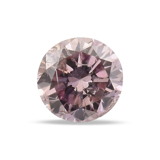 0.11 Carat Fancy Brown Pink Round Brilliant Diamond (I1) GIA