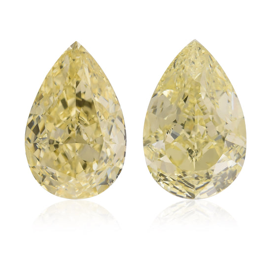 Diamanti Giallo Chiaro a Pera da 4,03 carati VS1