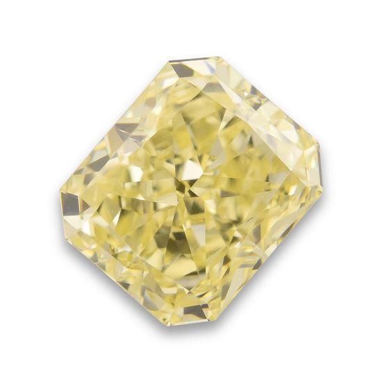 Diamante GIA Radiant Fancy Light Yellow da 1.01 carati VS1