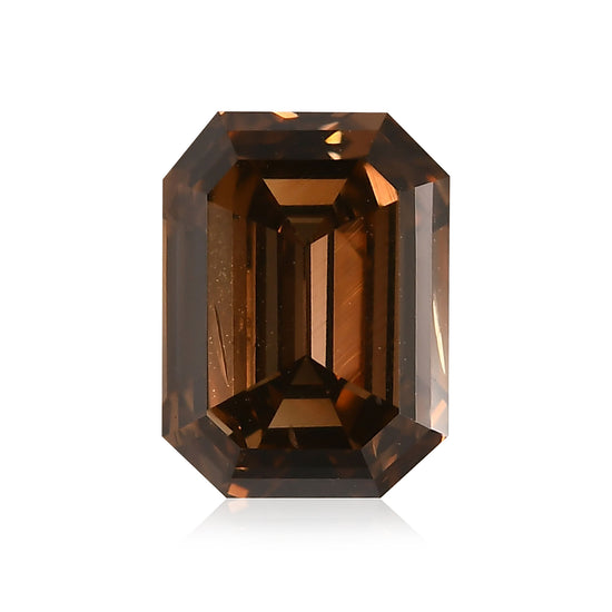 Smeraldo arancione scuro Fancy Brown SI2 GIA da 2,20 carati