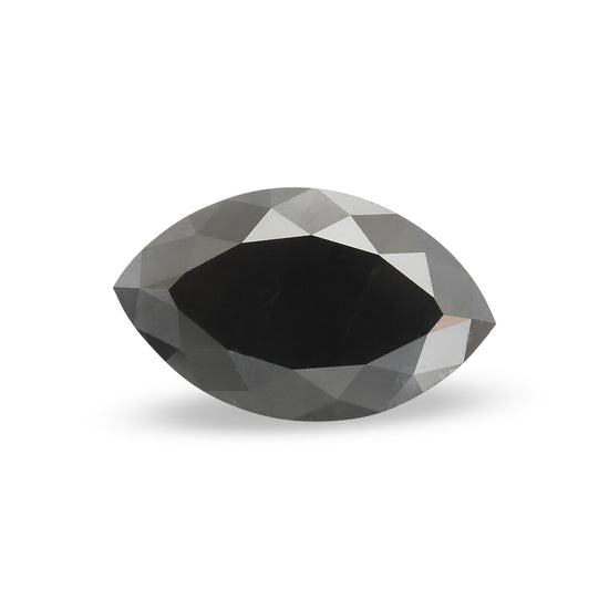 1.99 Carat Fancy Black Marquise Diamond  GIA
