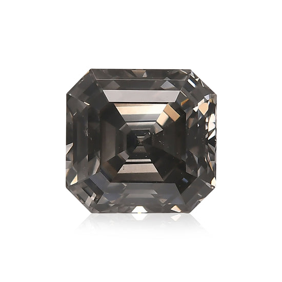 2.00 Carat Fancy Dark Gray Asscher Diamond SI2 GIA