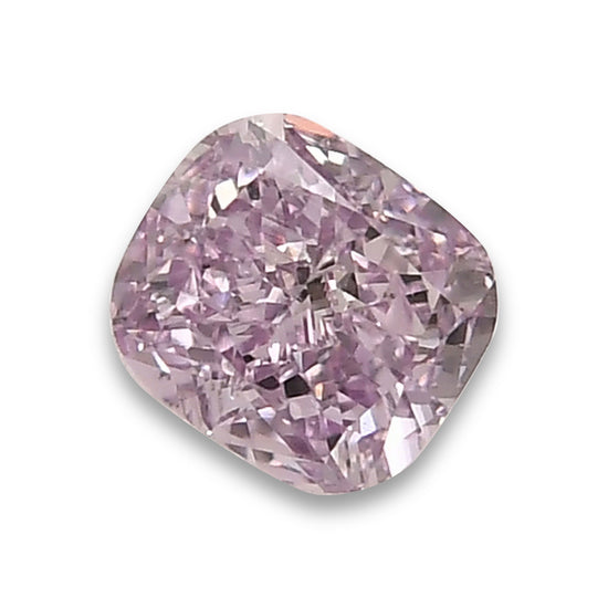 0.25 Carat Fancy Intense Pink Purple Cushion Diamond SI2 GIA