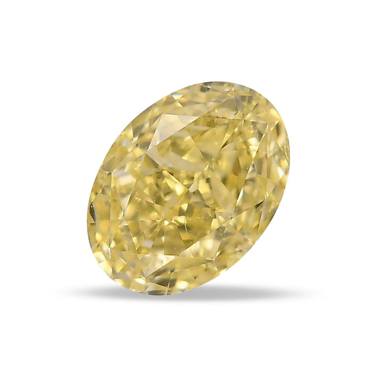 1.01 Carat Fancy Yellow Oval Diamond VVS1 GIA
