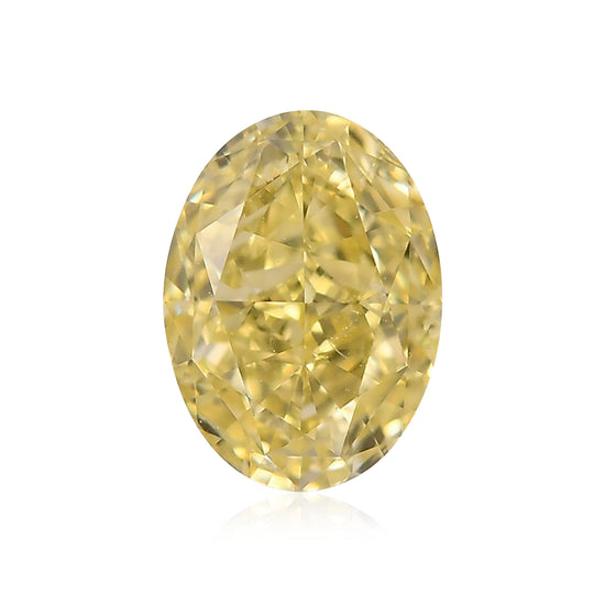 1.01 Carat Fancy Yellow Oval Diamond VVS1 GIA