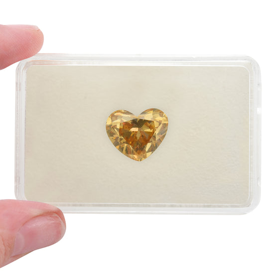 10.47 Carat Fancy Deep Brownish Orangy Yellow Heart Diamond SI1 GIA