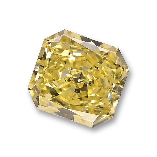 Diamante radiante giallo fantasia 1,04 carati VVS1 GIA