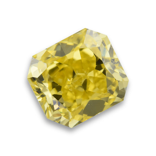 1.03 Carat Fancy Vivid Yellow Radiant Diamond SI1 GIA