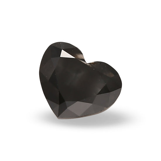 1.68 Carat Fancy Dark Gray HEART Diamond (I3) GIA
