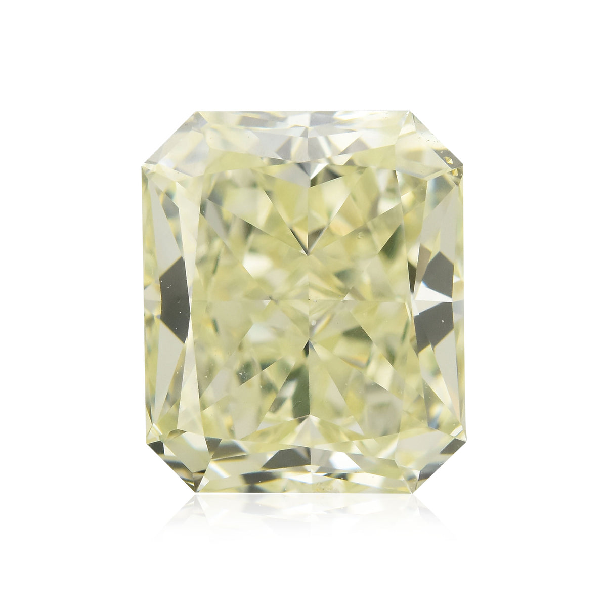 2.22 Carat Fancy Light Green Yellow Radiant Diamond VS2 GIA | LEIBISH