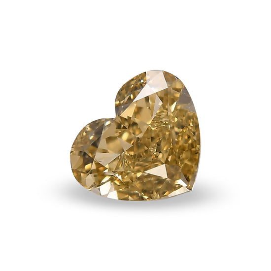 Diamante a cuore Fancy Brownish Yellow da 1,01 carati, VS2 GIA