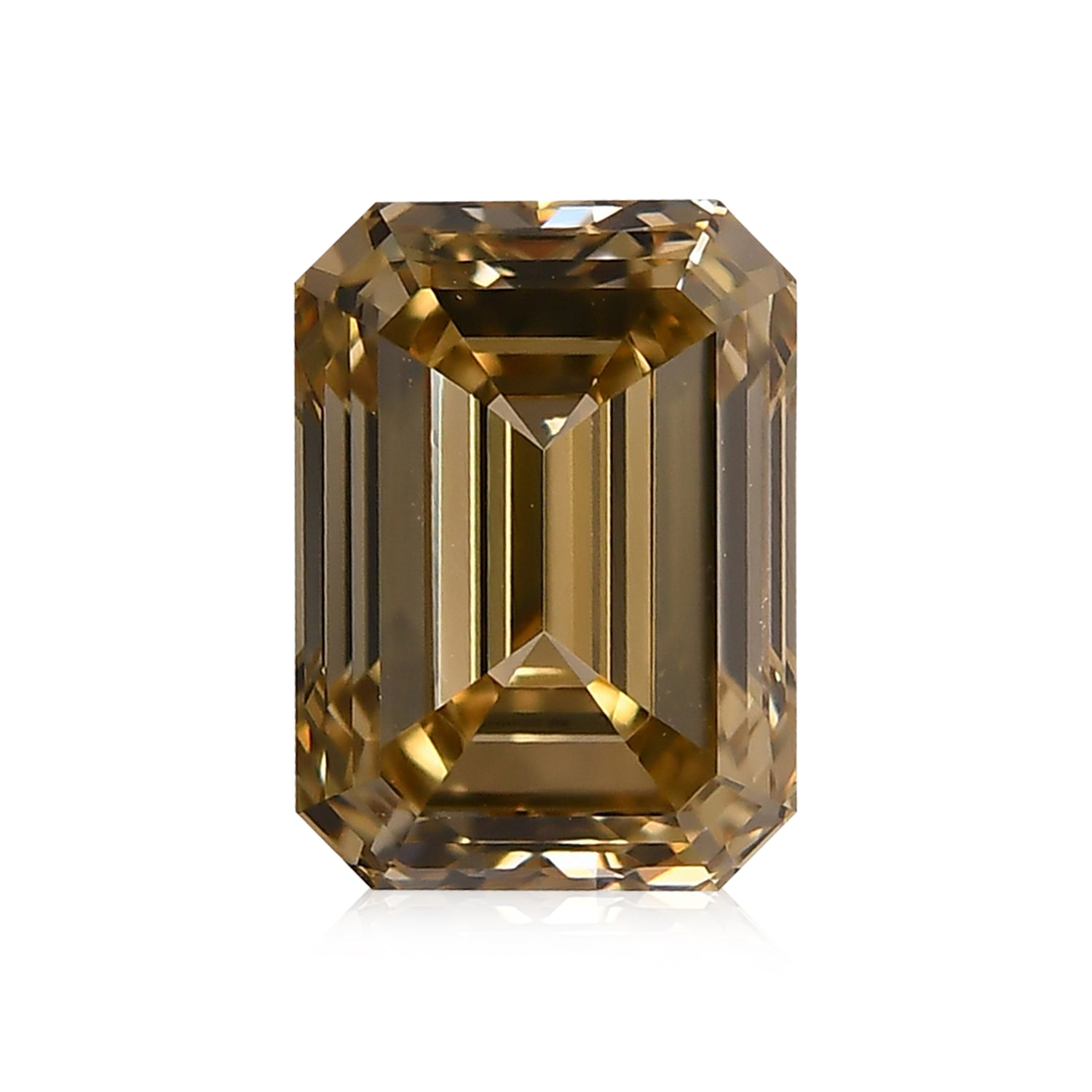 1.32 Carat Fancy Brown Yellow Emerald Diamond VVS2 GIA