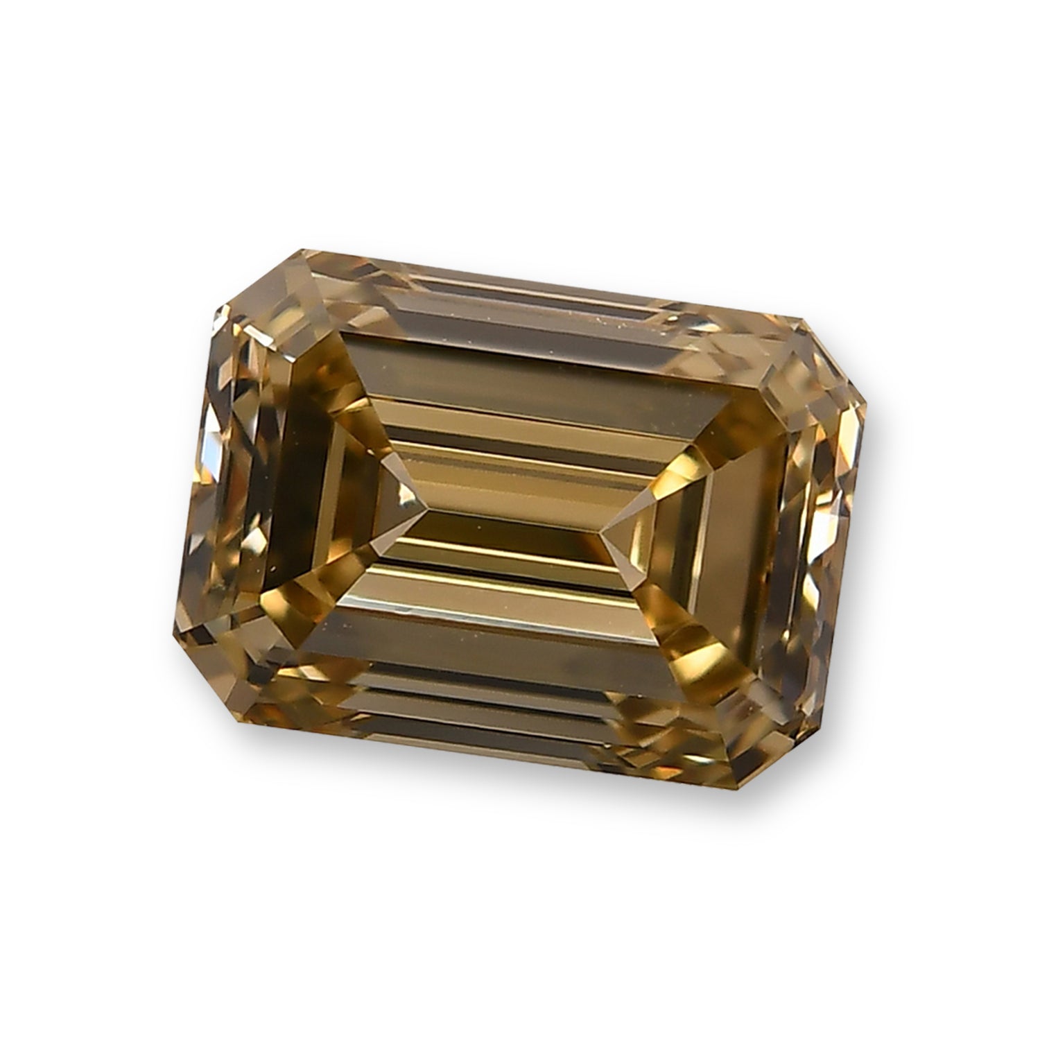 1.32 Carat Fancy Brown Yellow Emerald Diamond VVS2 GIA