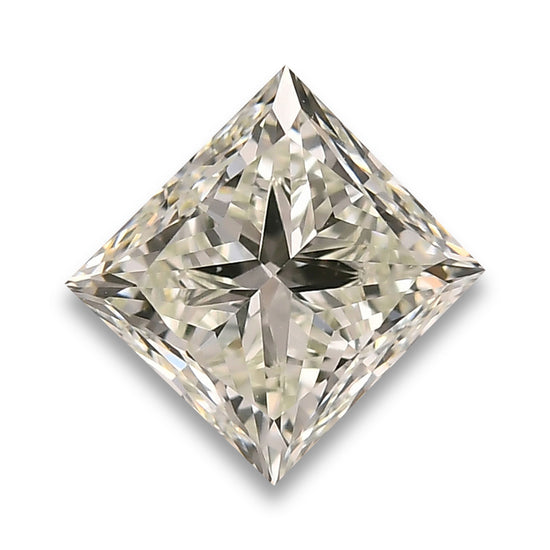 1.01 Carat Very Light Green Princess Diamond VVS1 GIA