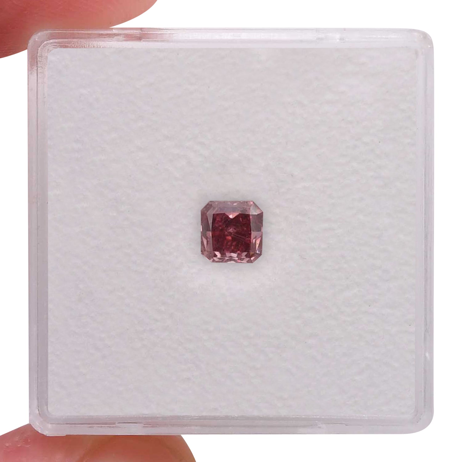 0.42 Carat Fancy Red Radiant Diamond SI1 ARGYLE & GIA
