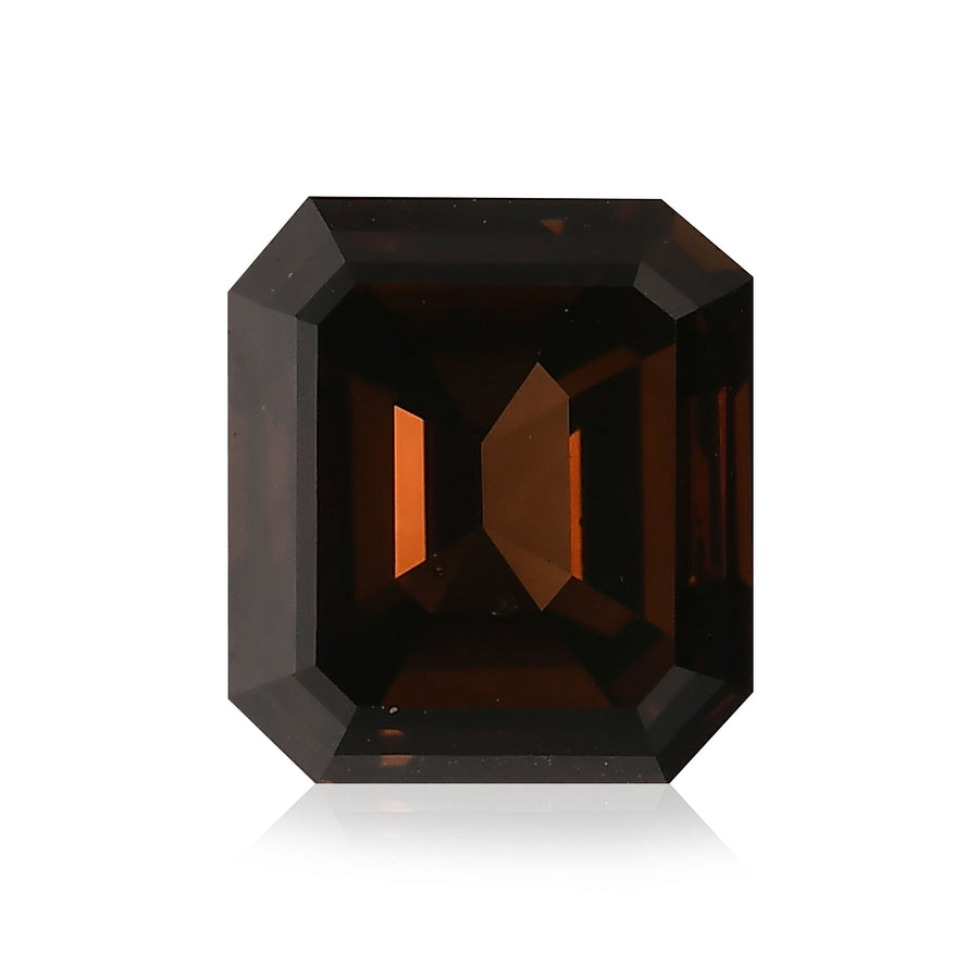 3.12 Carat Fancy Dark Orangy Brown Emerald Diamond SI2 GIA