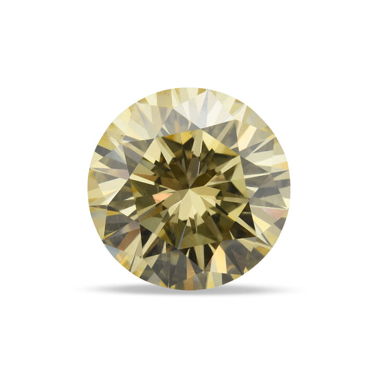 5.05 Carat Fancy Light Brownish Yellow Round Brilliant Diamond SI2 GIA