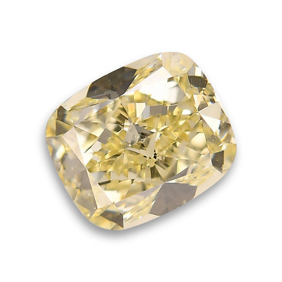 Diamante Cushion GIA Fancy Light Yellow IF da 1,18 carati