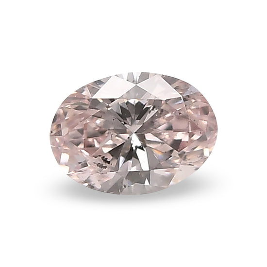 0.18 Carat Fancy Light Pink Oval Argyle Diamond SI2 GIA