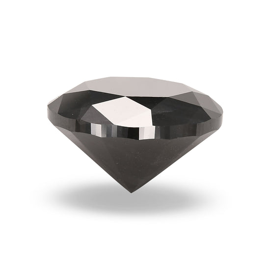 22.00 Carat Natural Fancy Black Round Brilliant Diamond  GIA