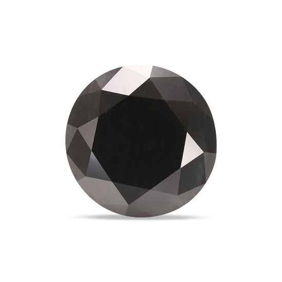 22.00 Carat Natural Fancy Black Round Brilliant Diamond  GIA