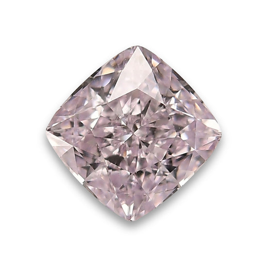 0.71 Carat Fancy Light Purplish Pink Cushion Diamond VS1 GIA