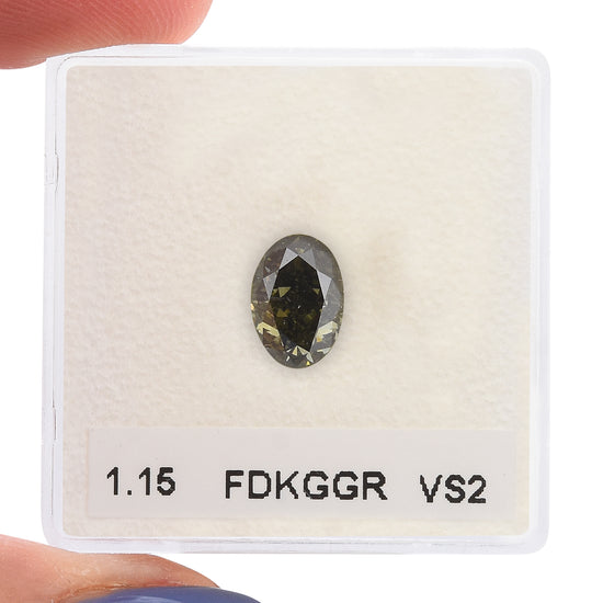 1.15 Carat Chameleon Oval Diamond VS2 GIA