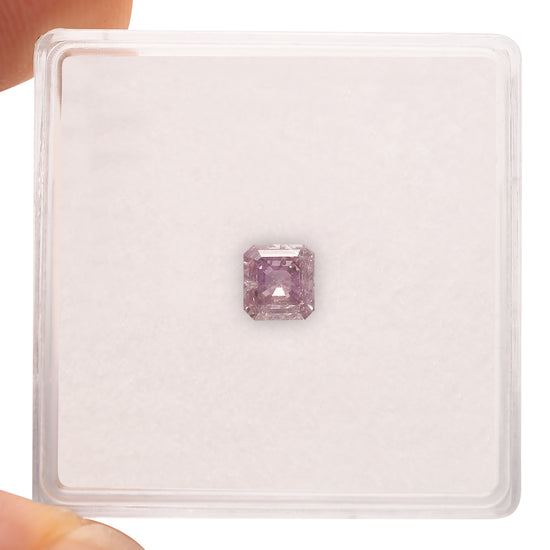 0.50 Carat Fancy Intense Purple Pink Emerald Diamond I2 GIA