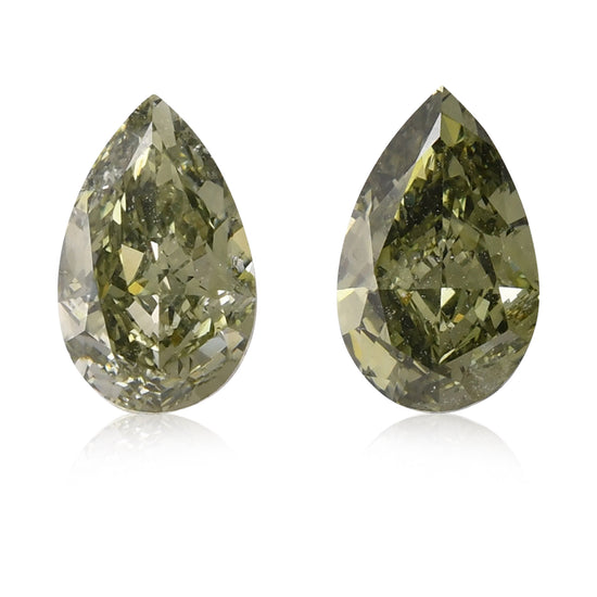 Diamanti a pera camaleonte da 2,02 carati SI2 GIA