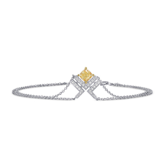 LEGACY - Fancy Yellow Cushion Diamond Bracelet