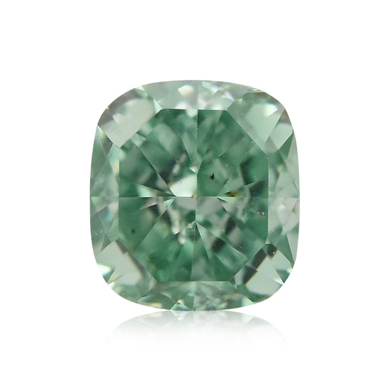 Diamante a cuscino, verde-bluastro molto intenso, 0,25 carati, SI1, GIA