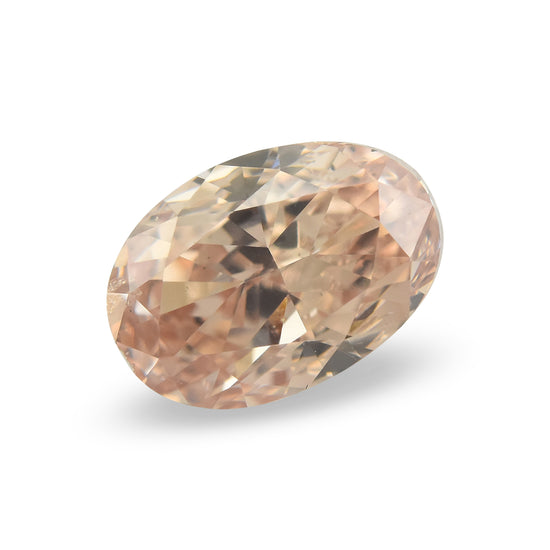 0.72 Carat Fancy Brown Pink Oval Diamond SI2 GIA