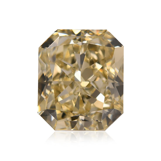 4.01 Karat Fancy Light Brownish Yellow Radiant Diamant VS1 GIA
