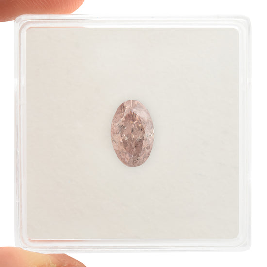 Diamante Ovale Fancy Brownish Pink SI2 GIA da 1,01 Carati