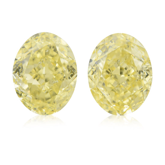 4.24 قيراط من الماس الأصفر الفاخر البيضاوي، درجة نقاء SI2