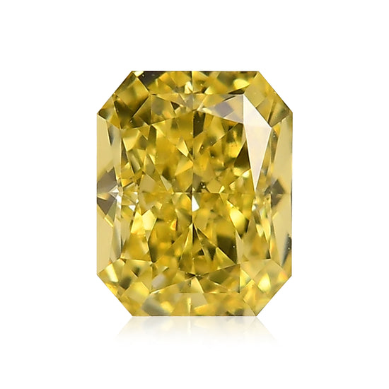 0.60 Karat Fancy Intense Yellow Radiant Diamant VS2 GIA