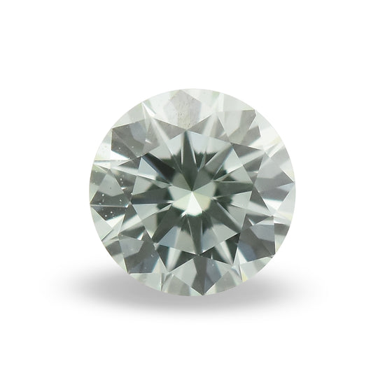 0.09 Carat Light Green Round Brilliant Diamond (VS1) GIA