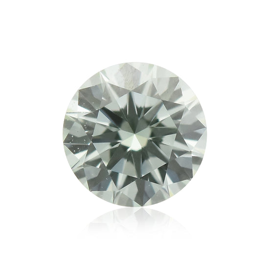 Diamante 0,09 carati rotondo brillante verde chiaro (VS1) GIA