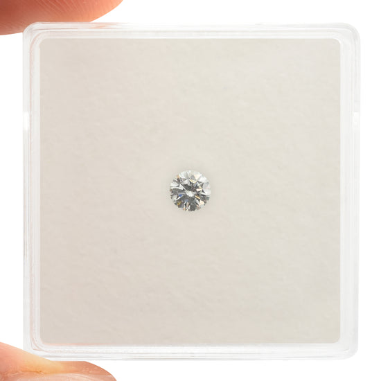 0.14 Carat Very Light Green Round Brilliant Diamond (VS1) GIA