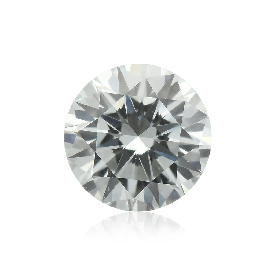 0.14 Carat Very Light Green Round Brilliant Diamond (VS1) GIA