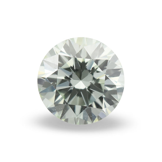 0.14 Carat Fancy Light Green Round Brilliant Diamond (VS1) GIA