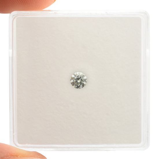0.14 Carat Fancy Light Green Round Brilliant Diamond (VS1) GIA