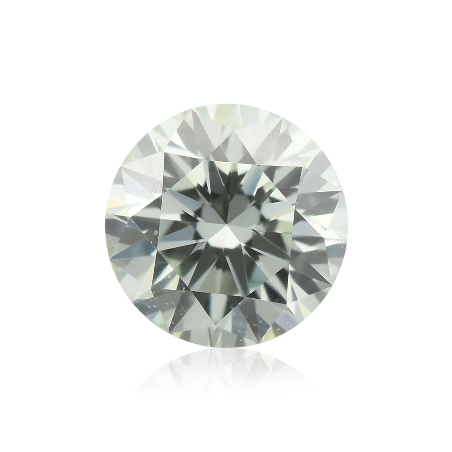 0.14 Carat Fancy Light Green Round Brilliant Diamond (VS1) GIA