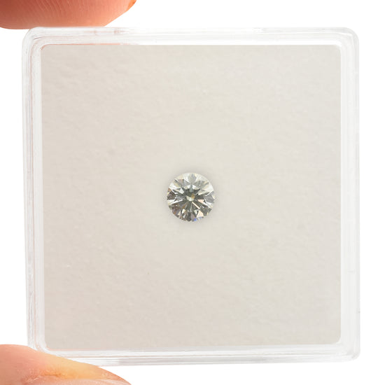 0.23 Carat Very Light Green Round Brilliant Diamond (SI1) GIA