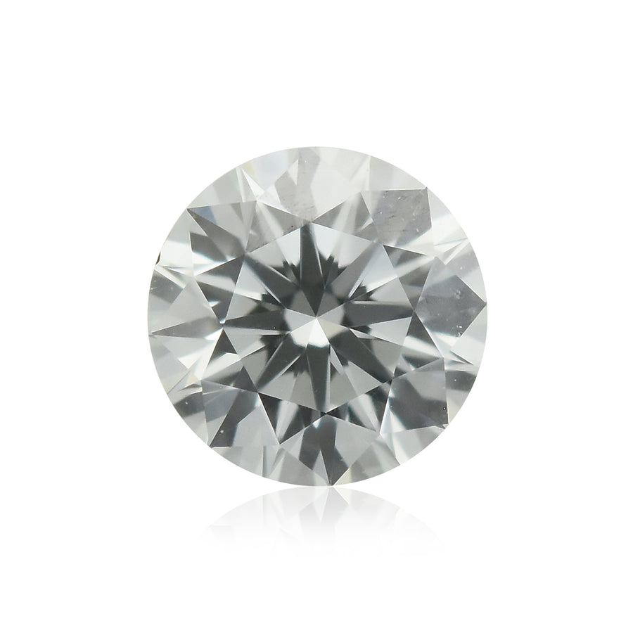 Diamante rotondo taglio brillante da 0,17 carati, verde tenue (VS1) GIA